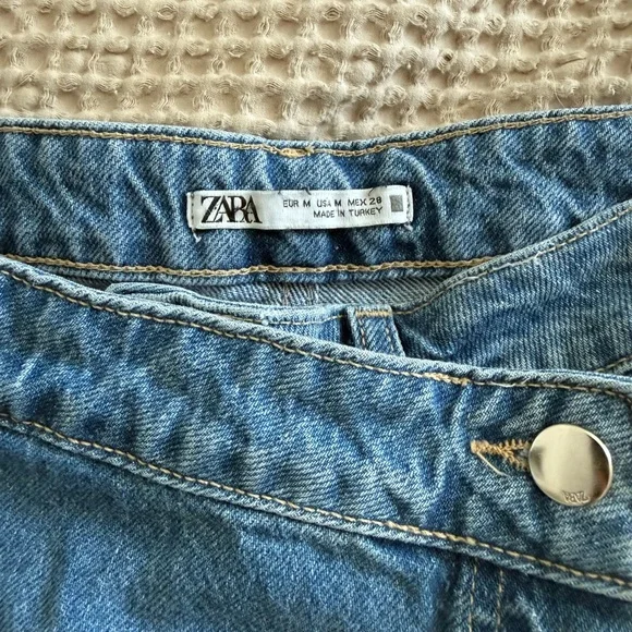 Zara Blue Denim Skort - Picture 2 of 4